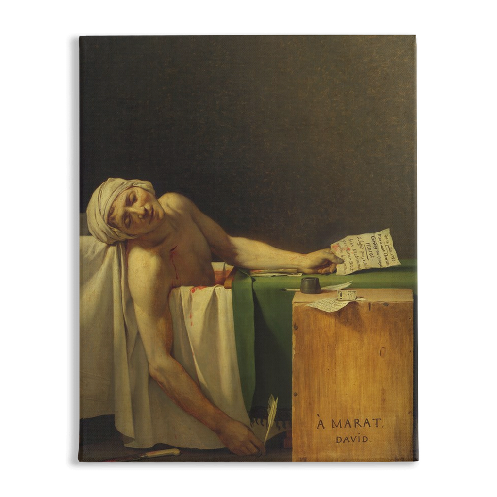 Death of Marat, Stretched Canvas