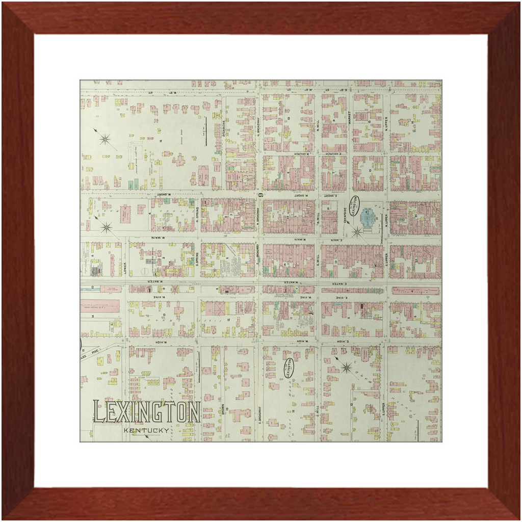 1890 Lexington Insurance Map