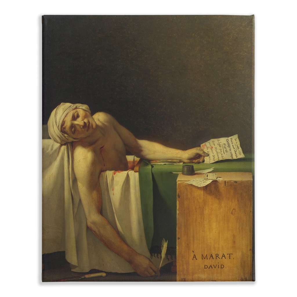 Death of Marat, Stretched Canvas