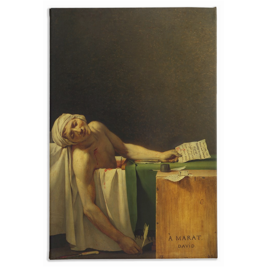 Death of Marat, Stretched Canvas
