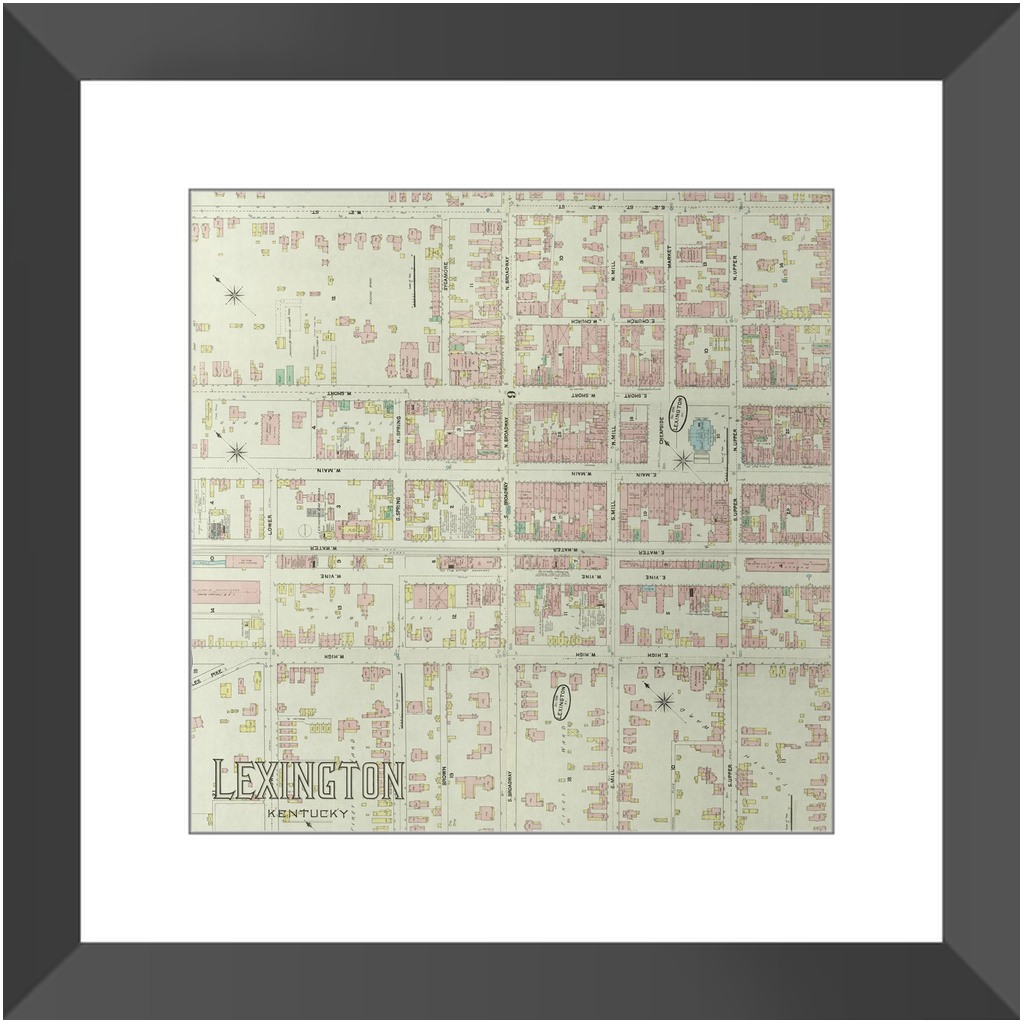 1890 Lexington Insurance Map