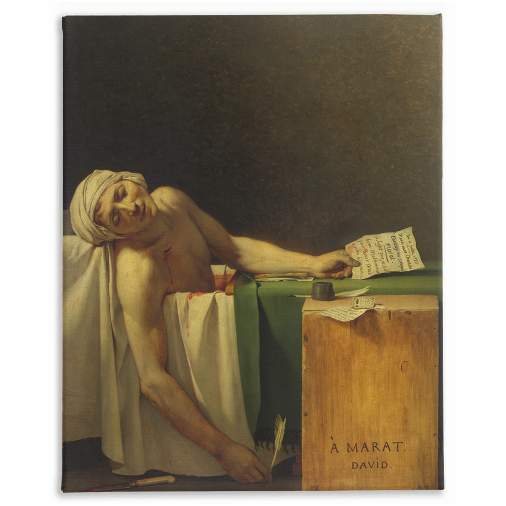 Death of Marat, Stretched Canvas