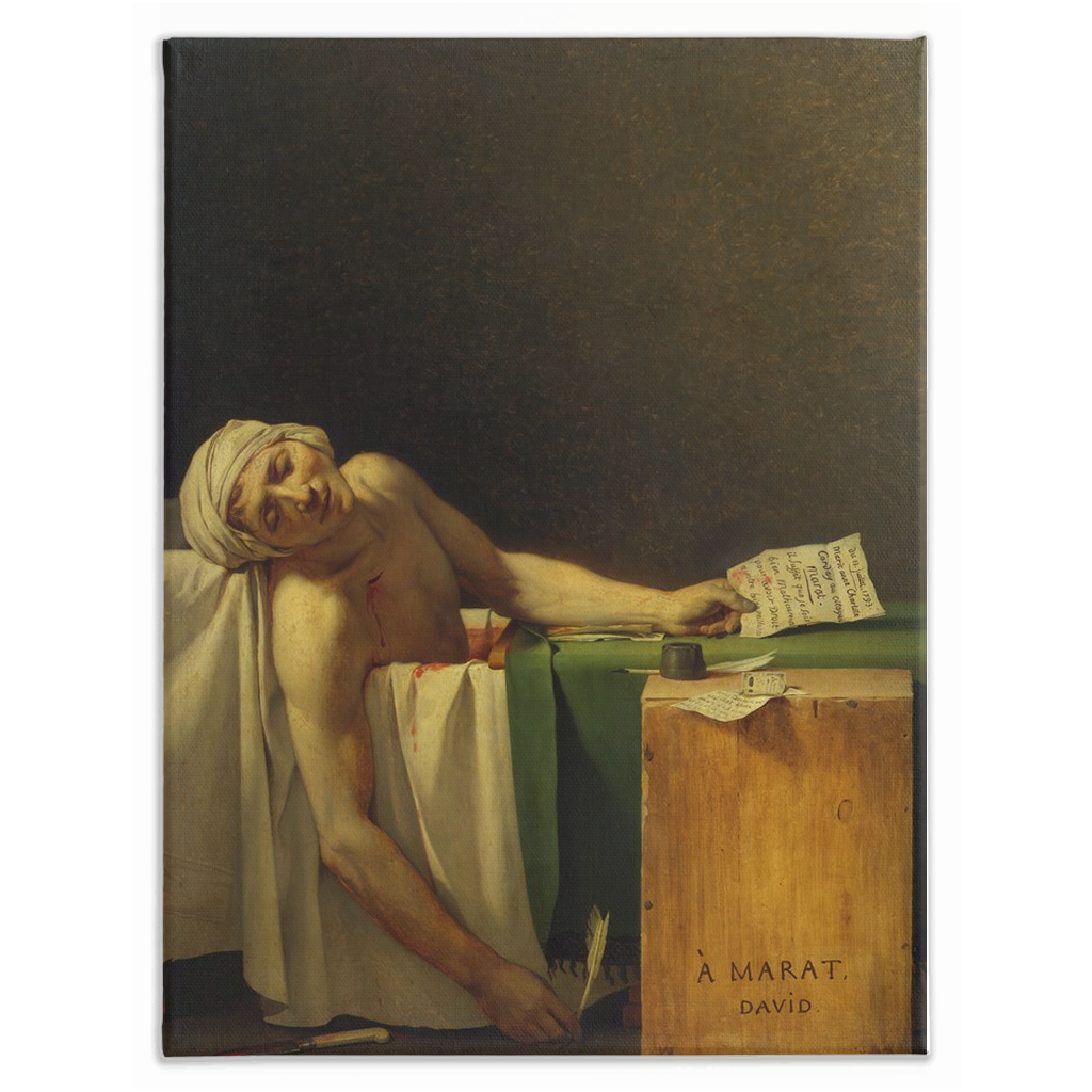 Death of Marat, Stretched Canvas