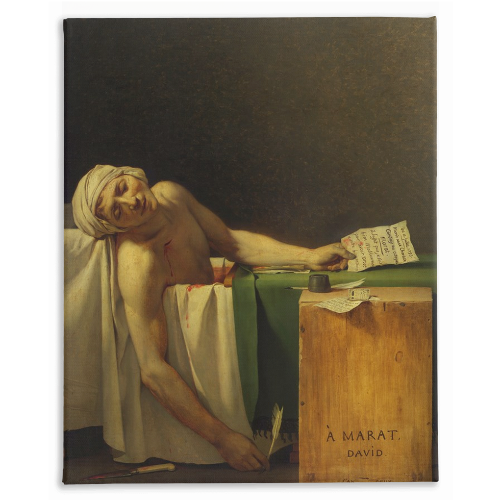 Death of Marat, Stretched Canvas