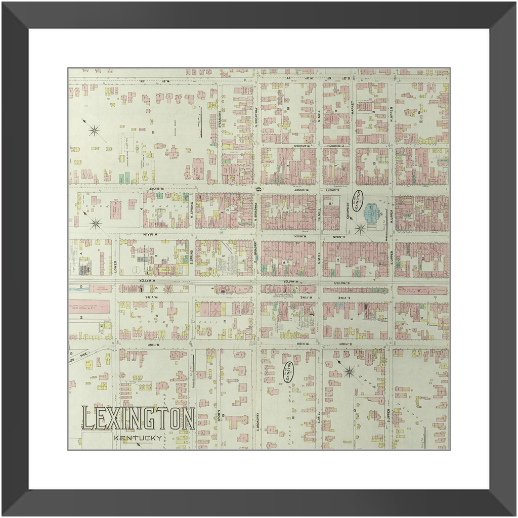 1890 Lexington Insurance Map