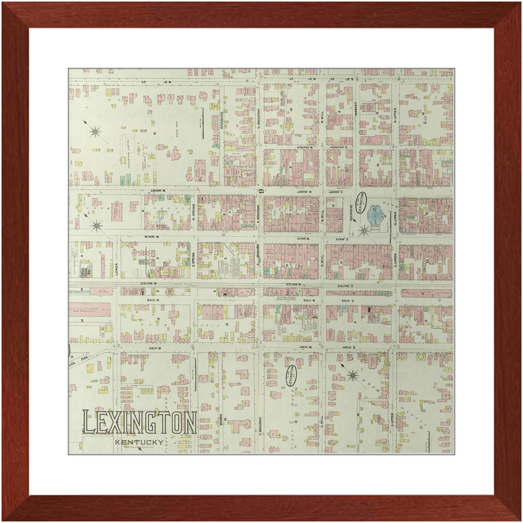 1890 Lexington Insurance Map