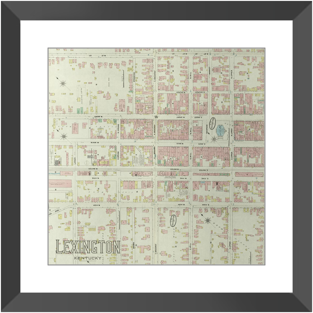 1890 Lexington Insurance Map