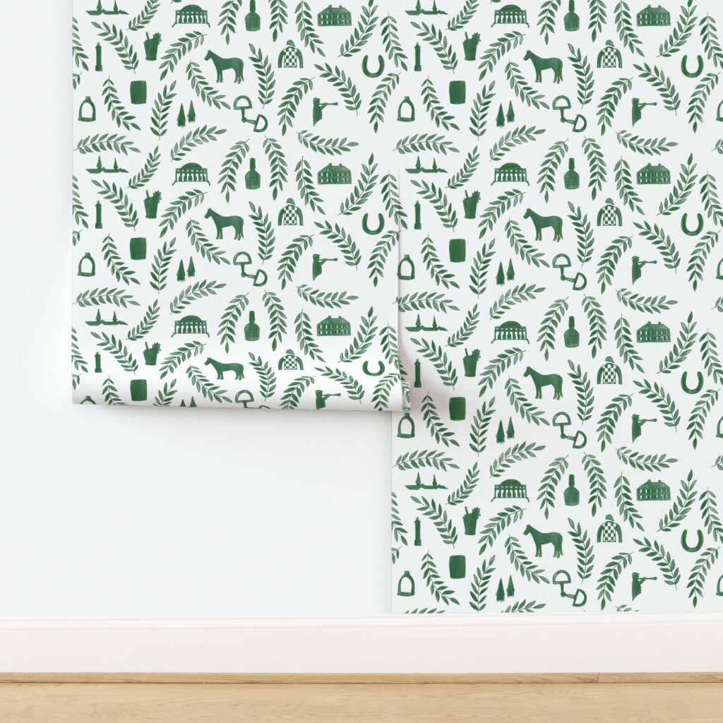 Green Kentucky Wallpaper Peel and Stick