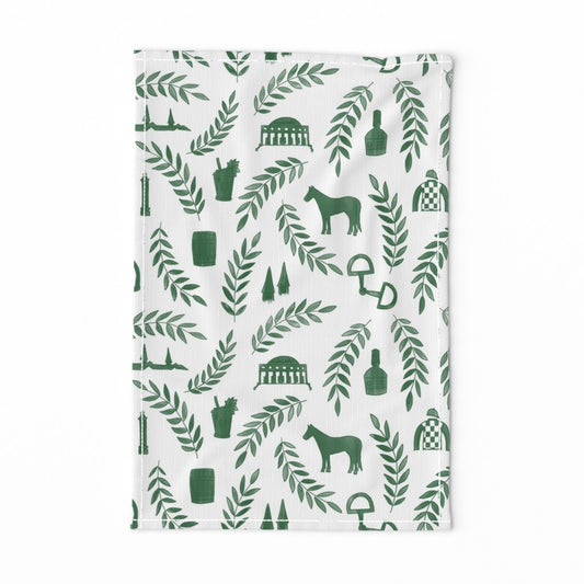 Green Kentucky Tea Towel