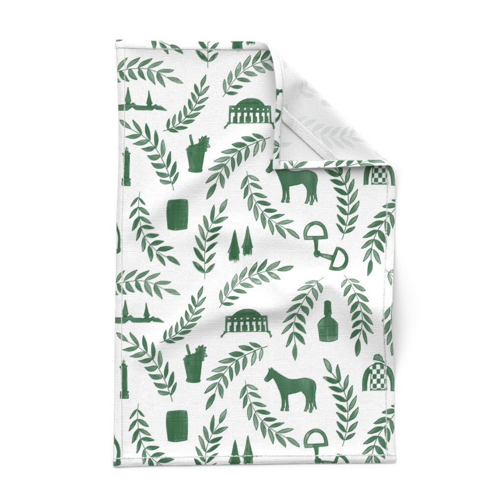Green Kentucky Tea Towel