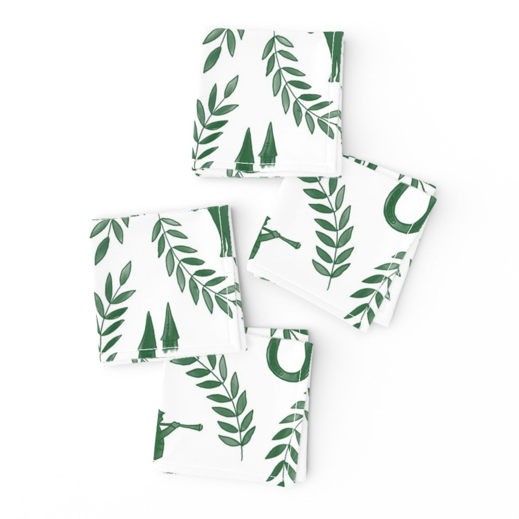 Green Kentucky Cocktail Napkin (Set of 4)