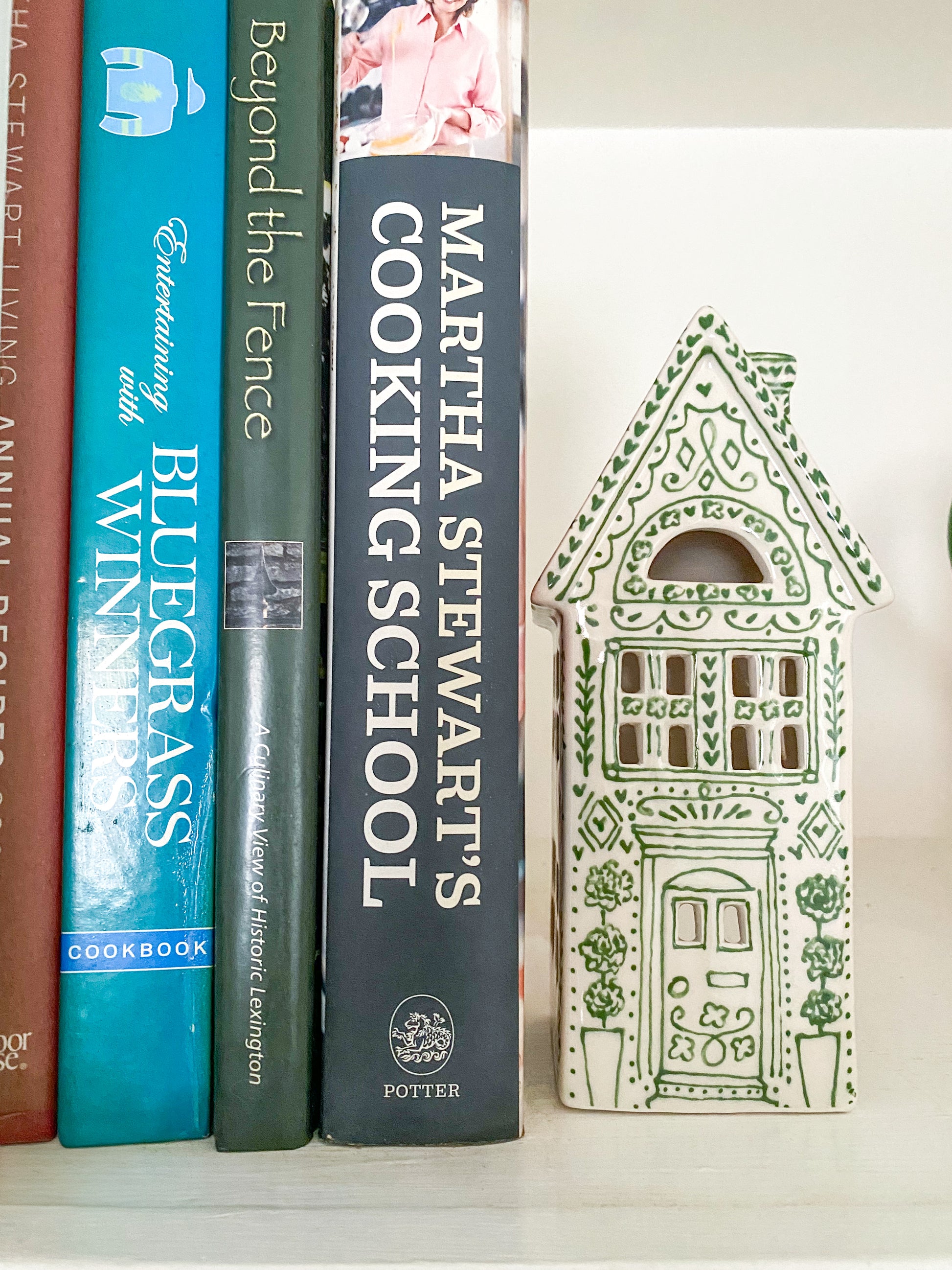 chinoiserie home decor blue and white tiny house christmas village dutch house