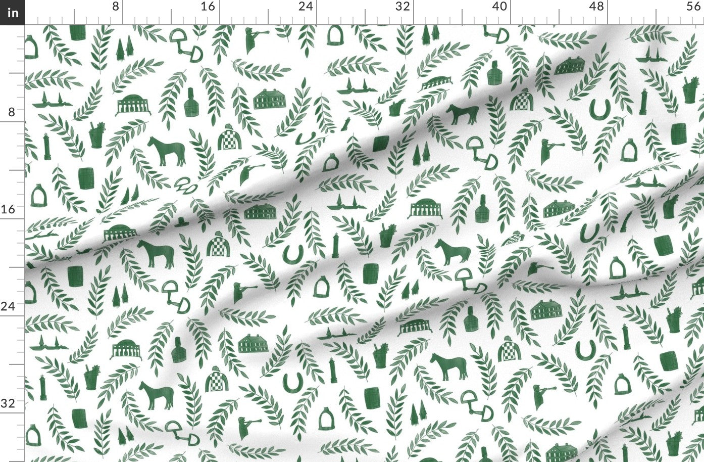 Green Kentucky Fabric