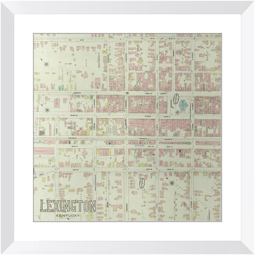 1890 Lexington Insurance Map